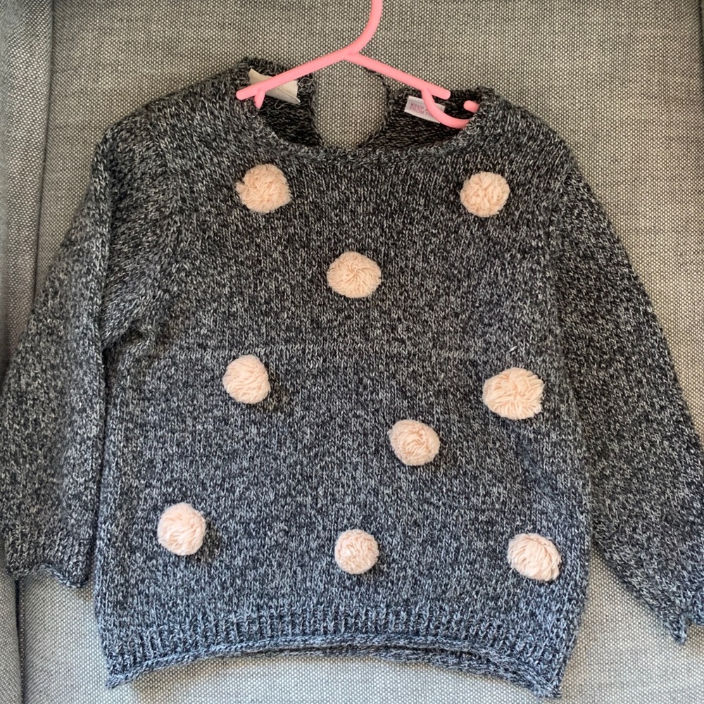Zara girls pom pom sweater size 3/4